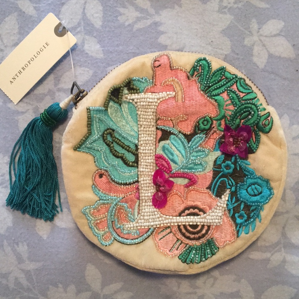 Anthropologie Monogram Bag